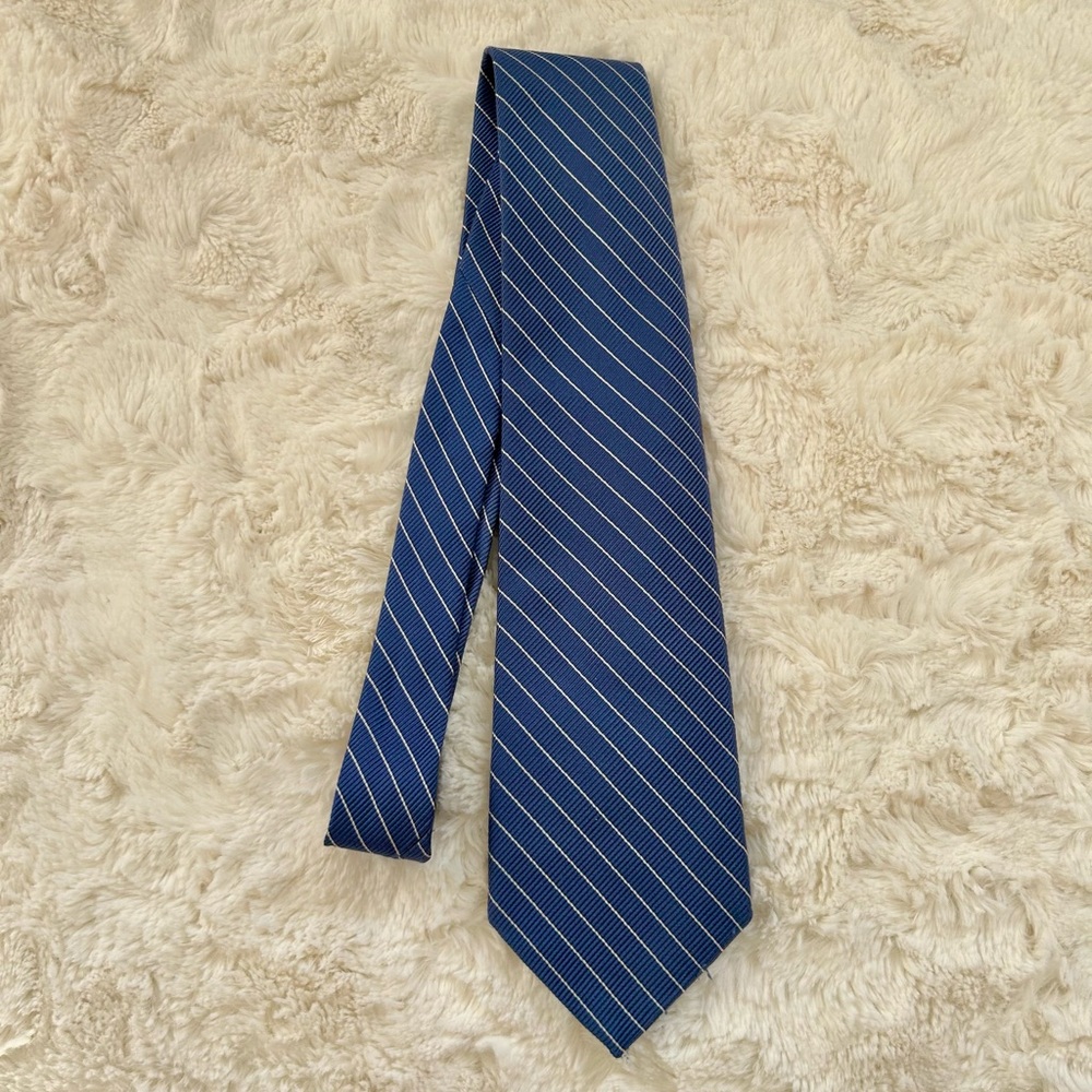 Classic Blue Striped Men's Tie